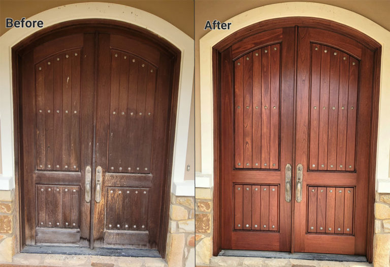 refinish double doors